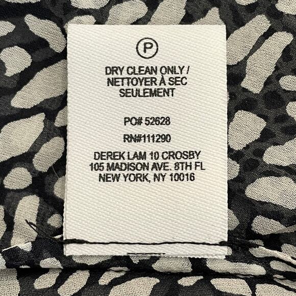 DEREK LAM 10 CROSBY Silk Lace Hem Cold Shoulder Halter Blouse Women's Sz 2 NWT - Picture 9 of 14